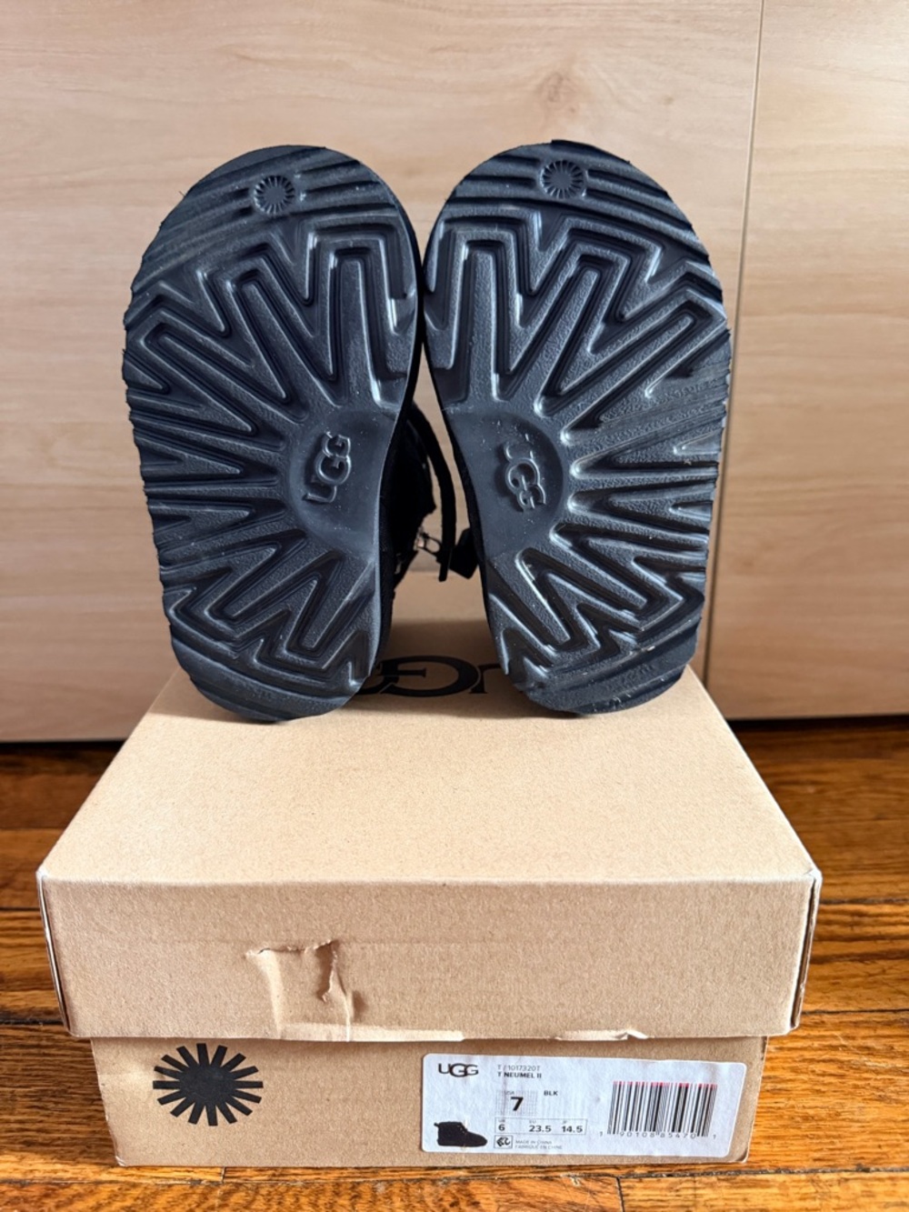 UGG Kids Black Boots - Picture 5 of 5